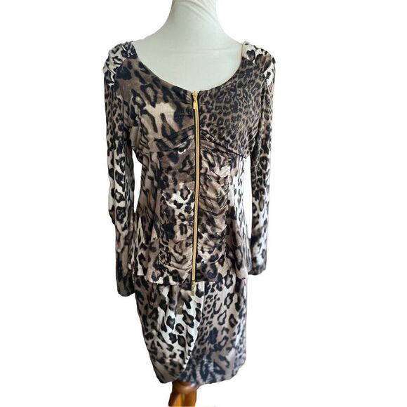 Chic Leopard Print Two-Piece Skirt Set | NWOT Size Medium - Picture 2 of 12